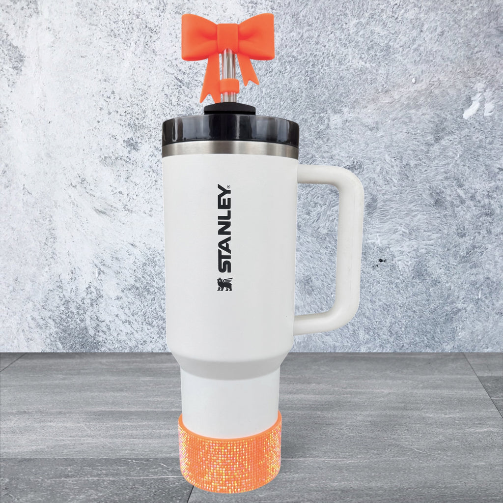 Tumbler Boot, Orange Rhinestone