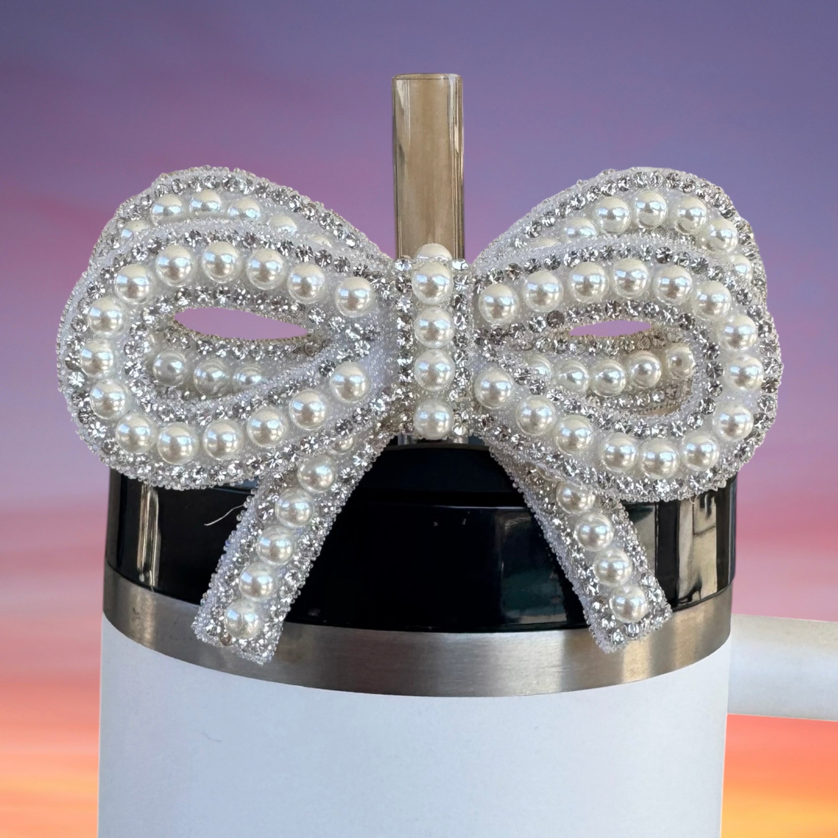 Pearl Rhinestone Bow