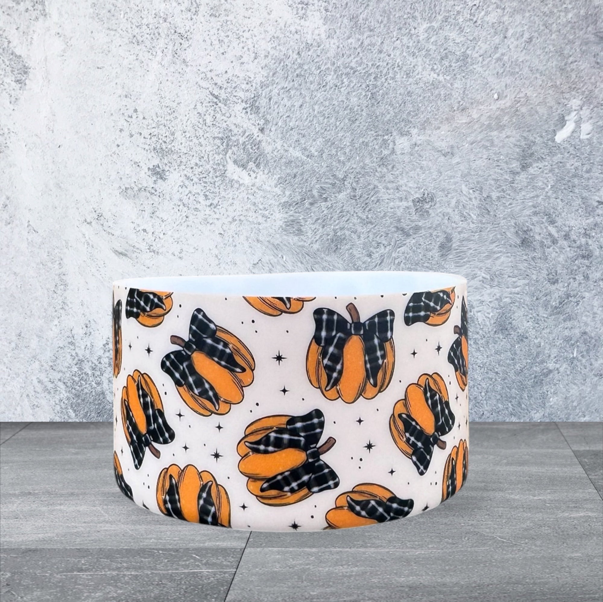Tumbler Boot, Fall Pumpkins with Bows