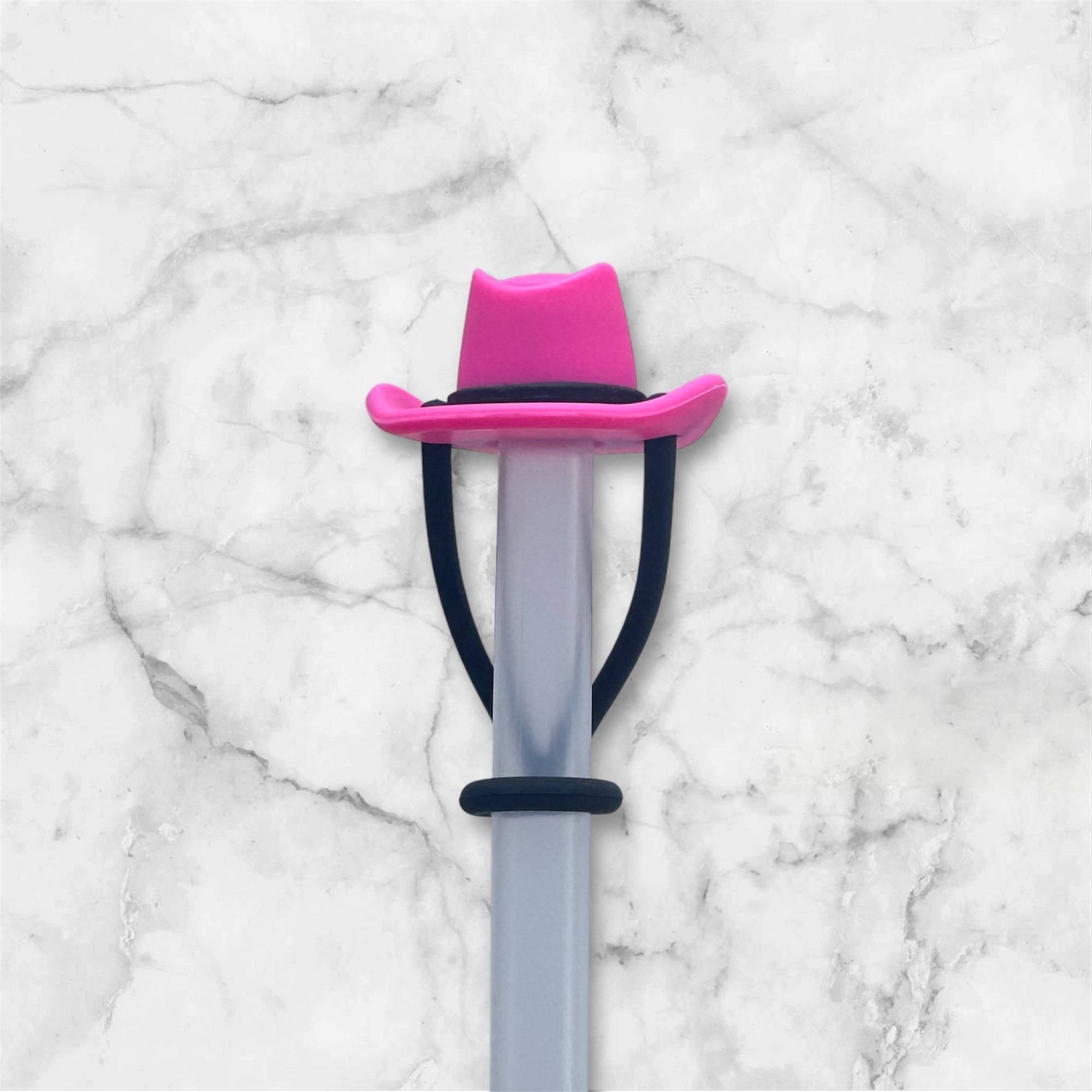 Hot Pink Cowboy Hat Straw Topper