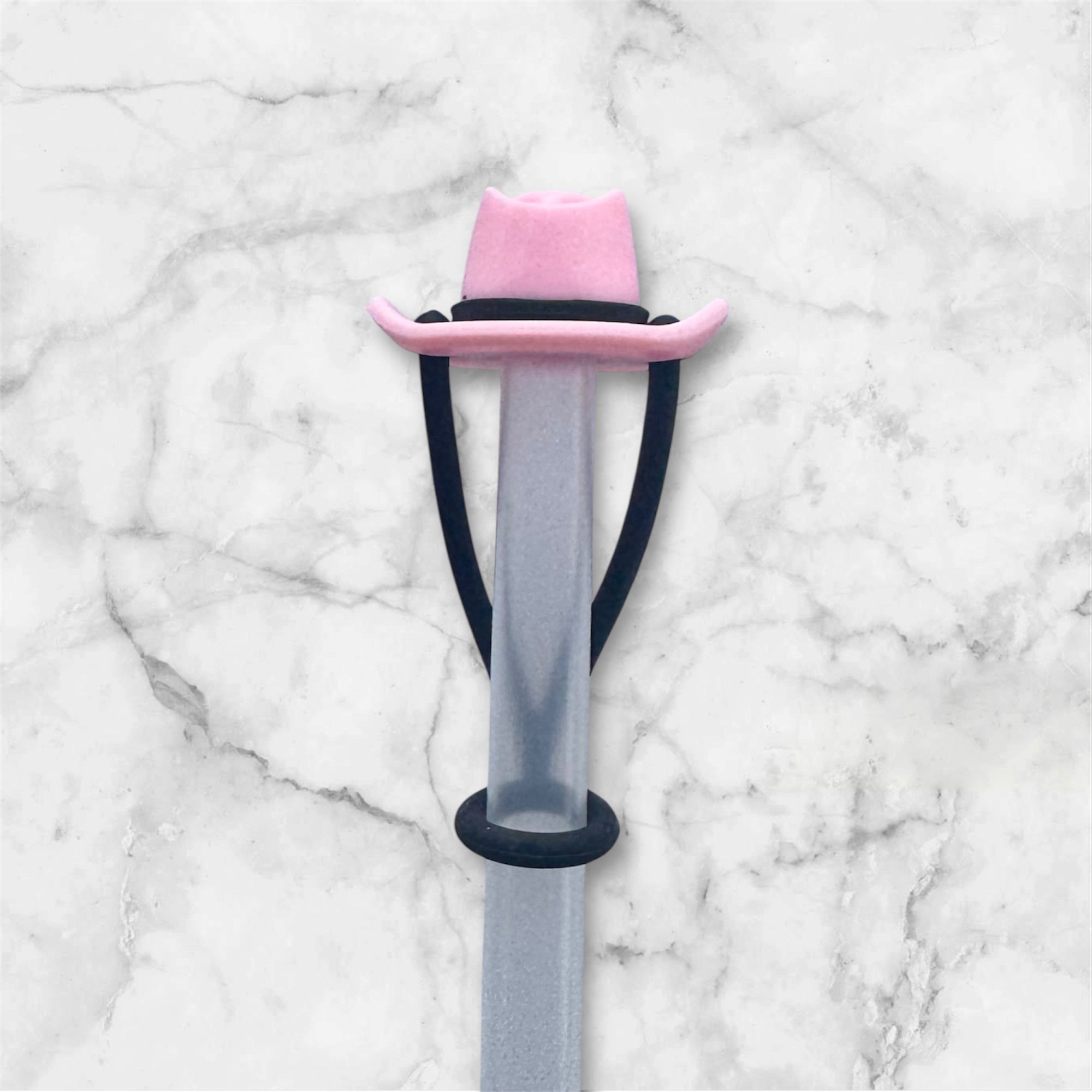Light Pink Cowboy Hat Straw Topper