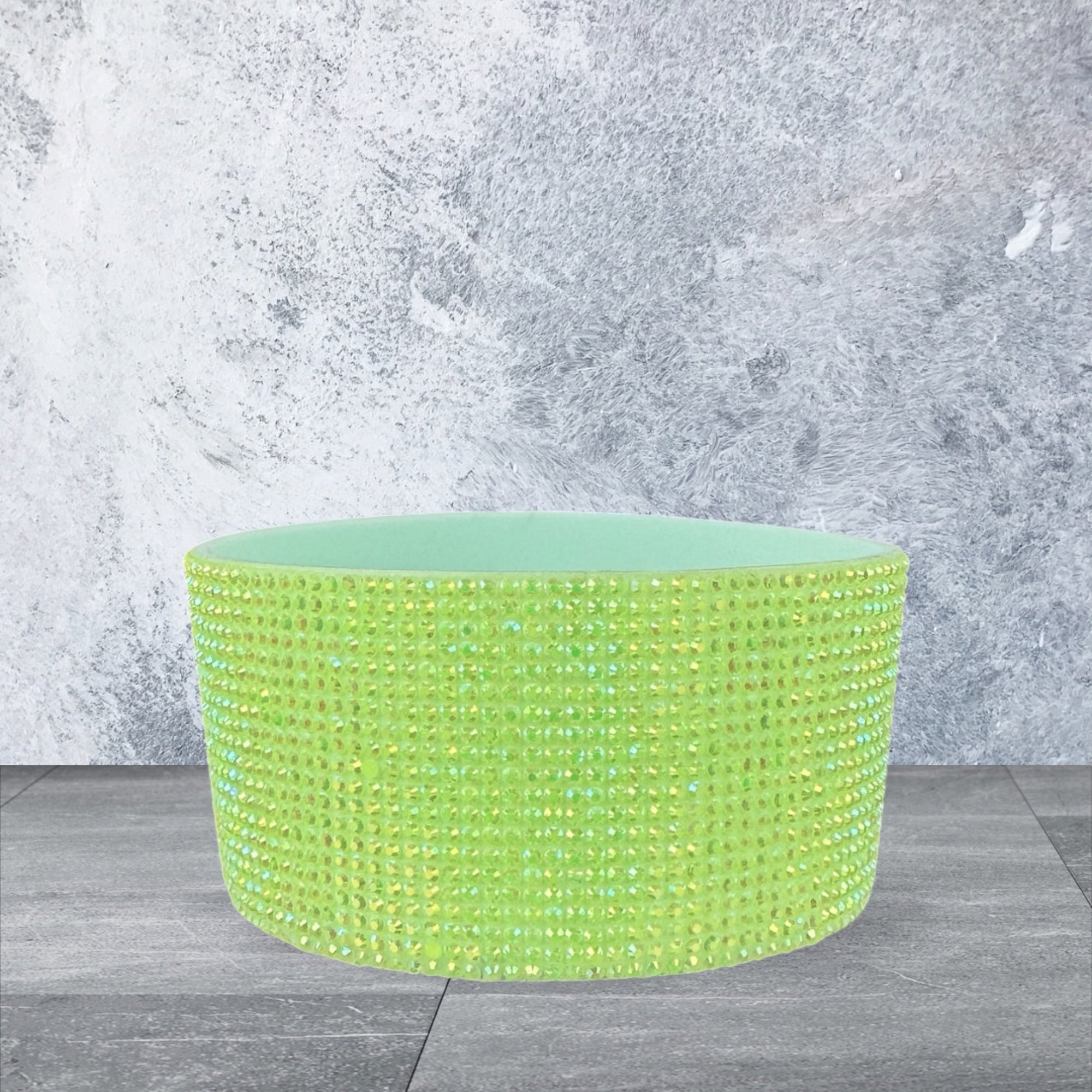 Tumbler Boot, Lime Green Rhinestone