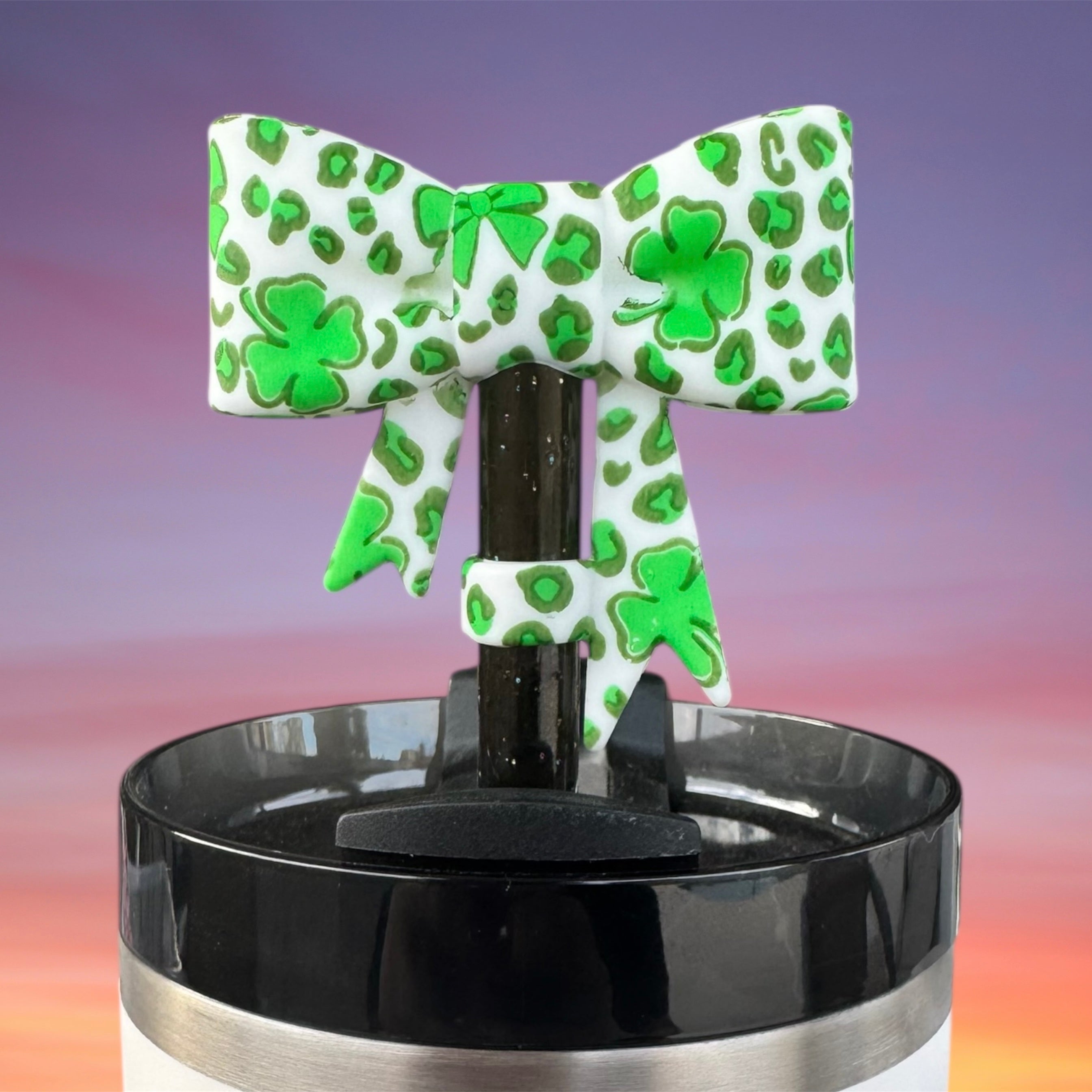 Big Bow Straw Topper - St Patrick’s Day