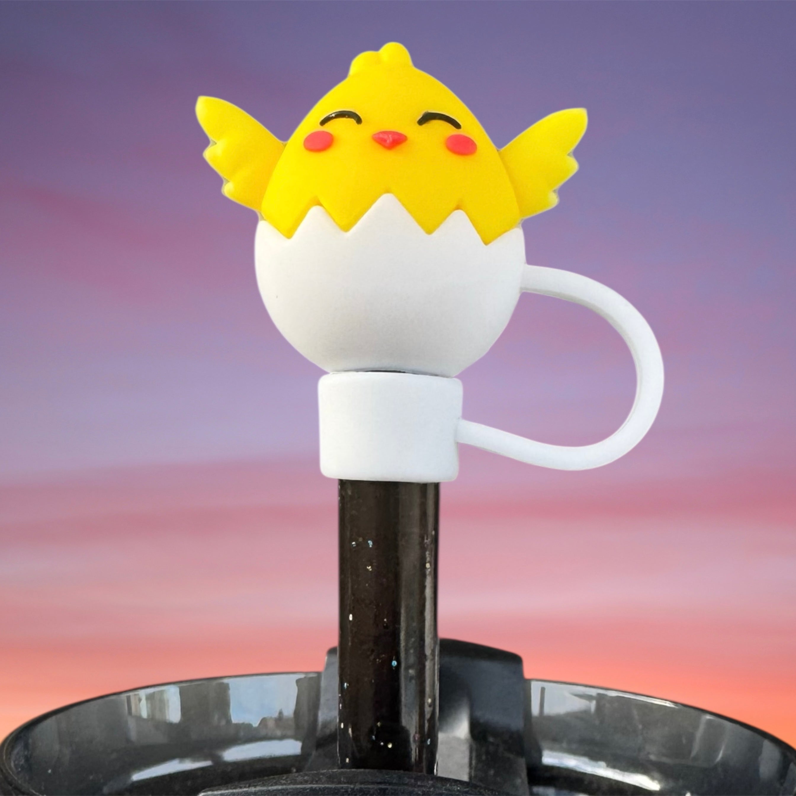 Straw Topper, Easter Chick