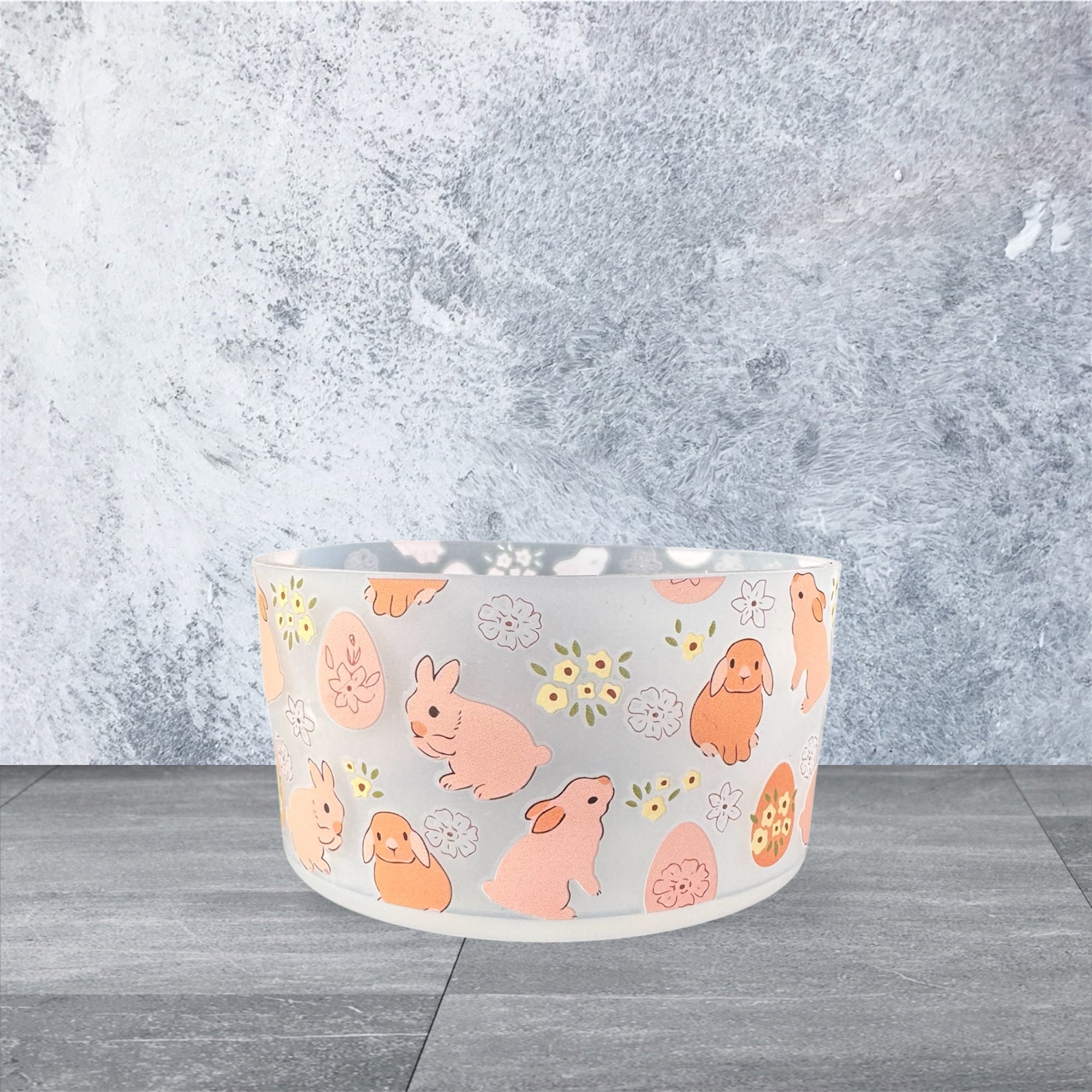 Tumbler Boot - Peach Easter Bunnies