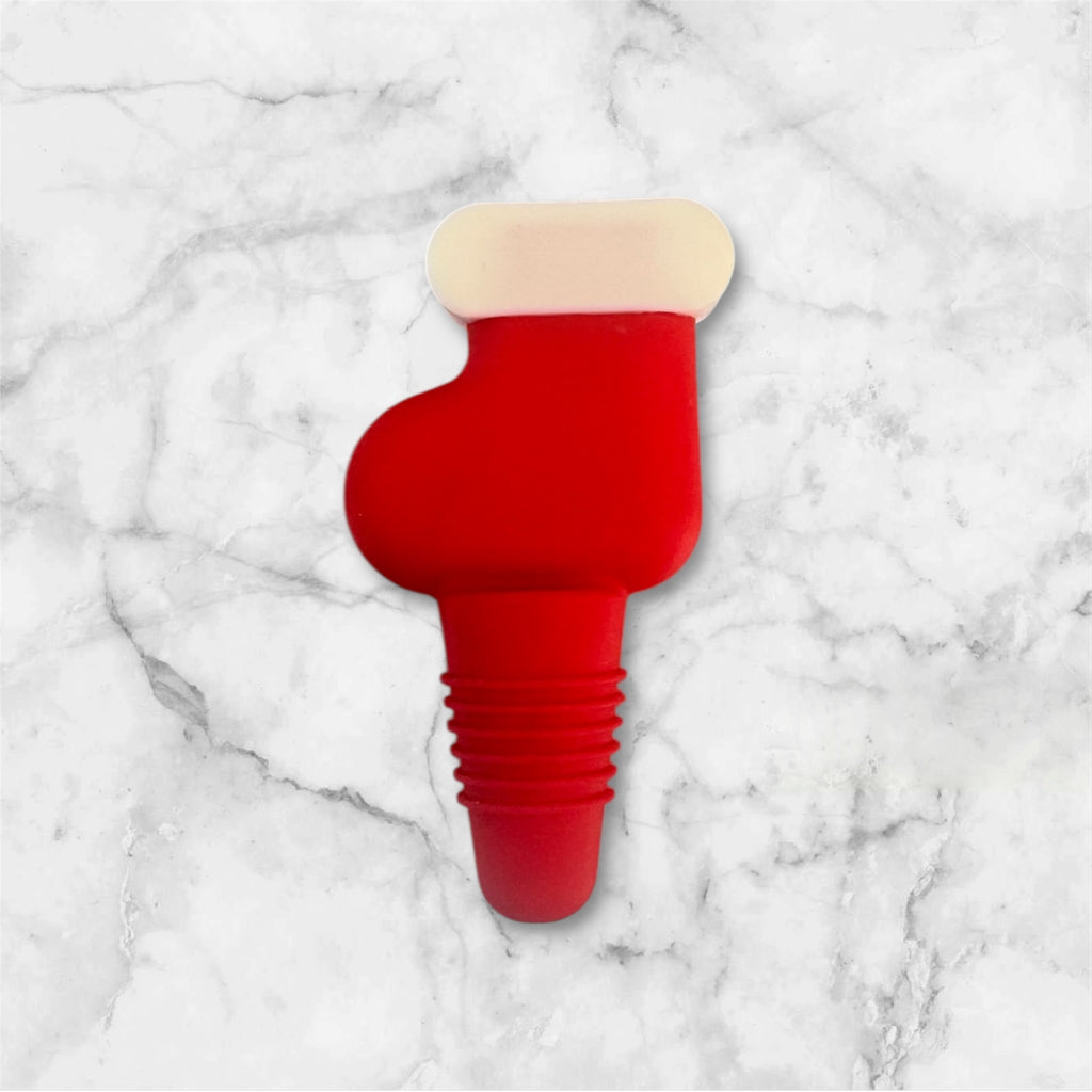 Silicone Wine Stopper - Christmas Stocking