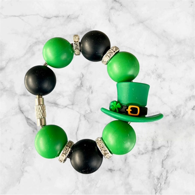 Handle Charm, St. Patrick's Day, Top Hat