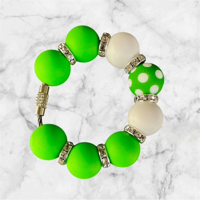 Handle Charm, St. Patrick's Day, Polka-Dot