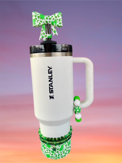 Handle Charm, St. Patrick's Day, Polka-Dot