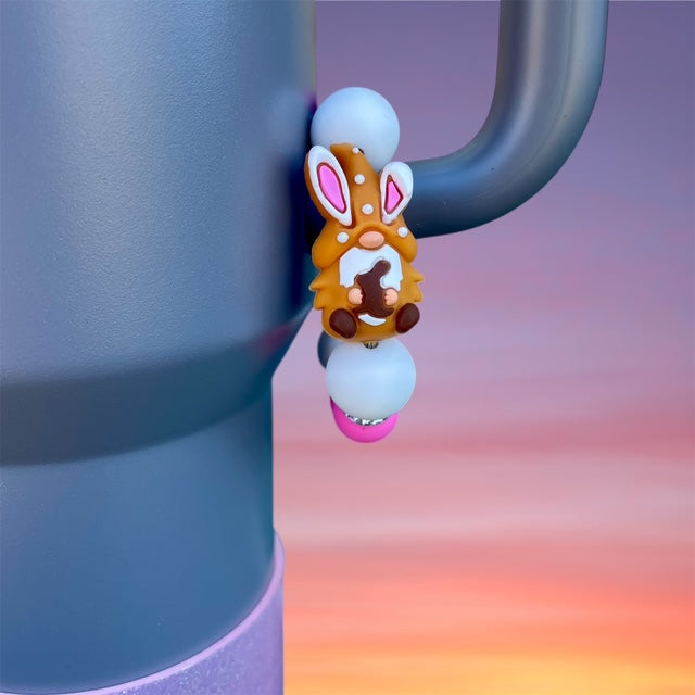 Handle Charm, Easter Gnome, Brown Gnome