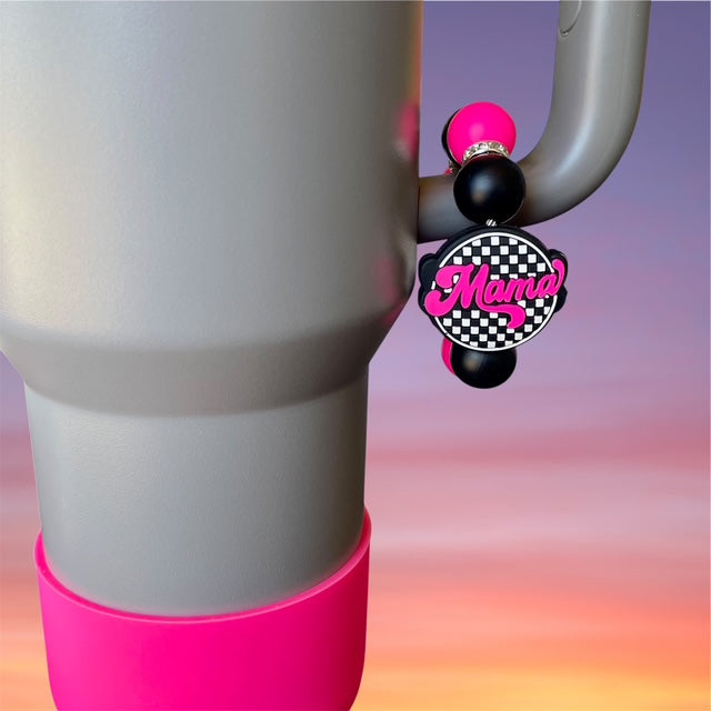 Handle Charm, Mama Focal, Pink and Checkers