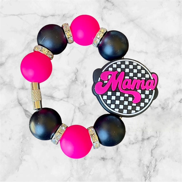 Handle Charm, Mama Focal, Pink and Checkers