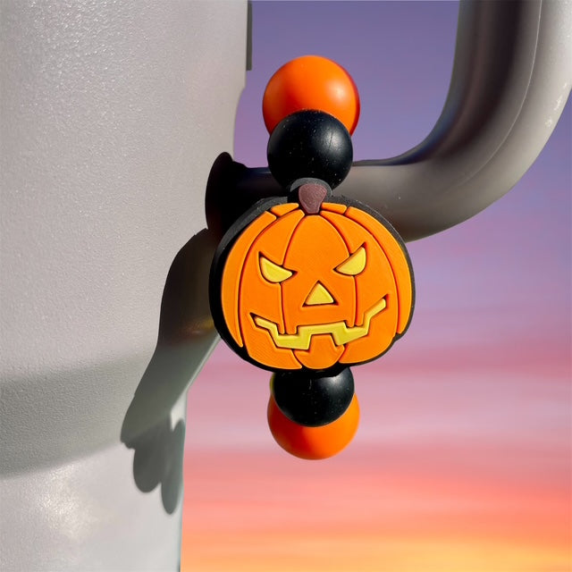 Handle Charm, Halloween Jack-O-Lantern