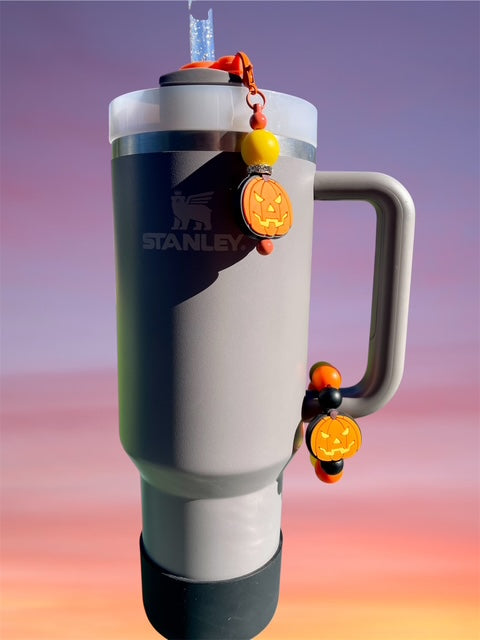 Handle Charm, Halloween Jack-O-Lantern