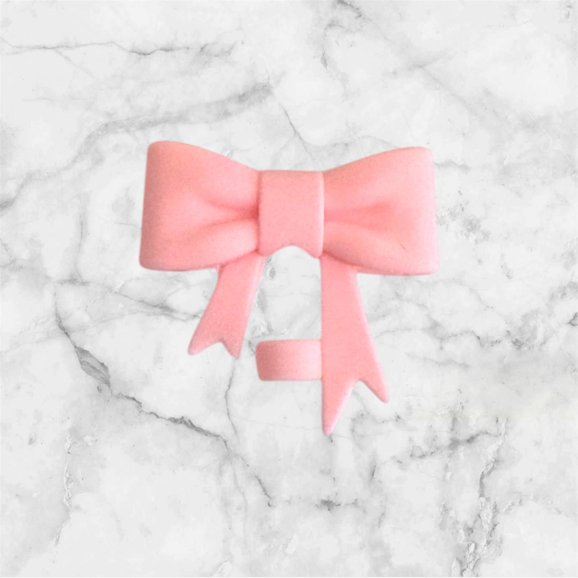Big Bow Straw Topper, Pastel Pink