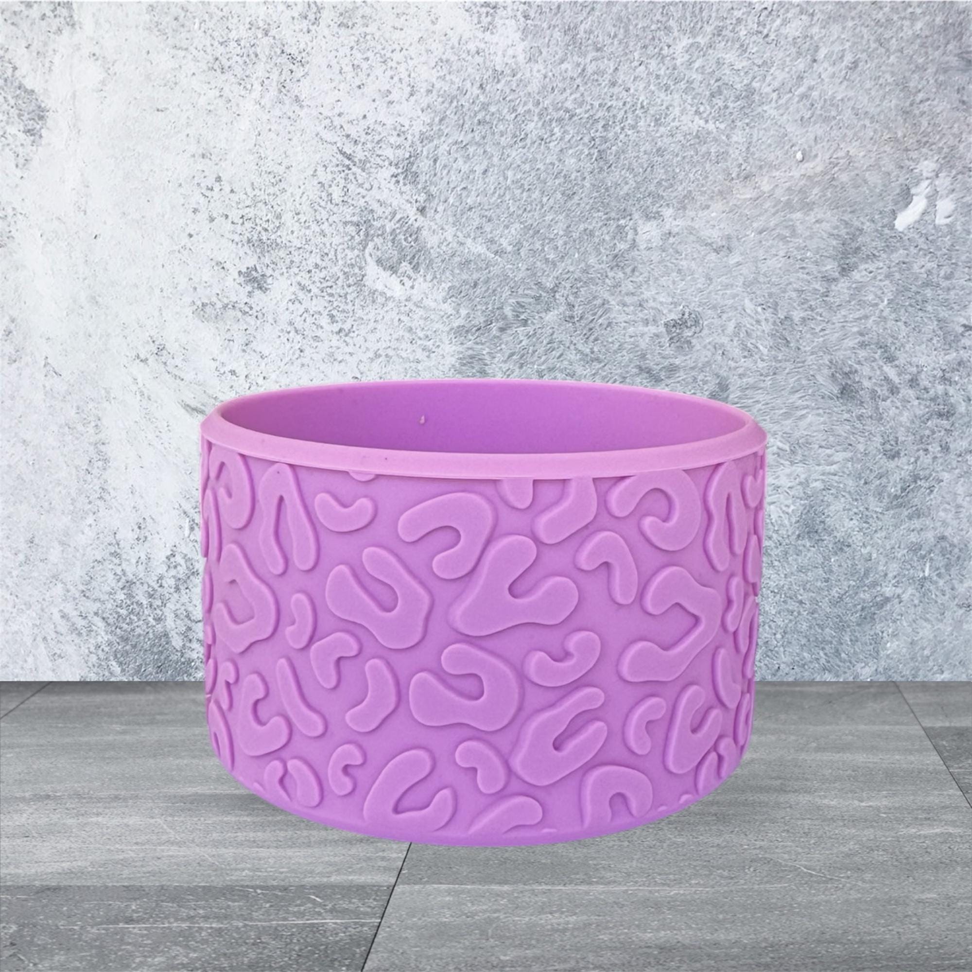 3D Leopard Tumbler Boot - Purple