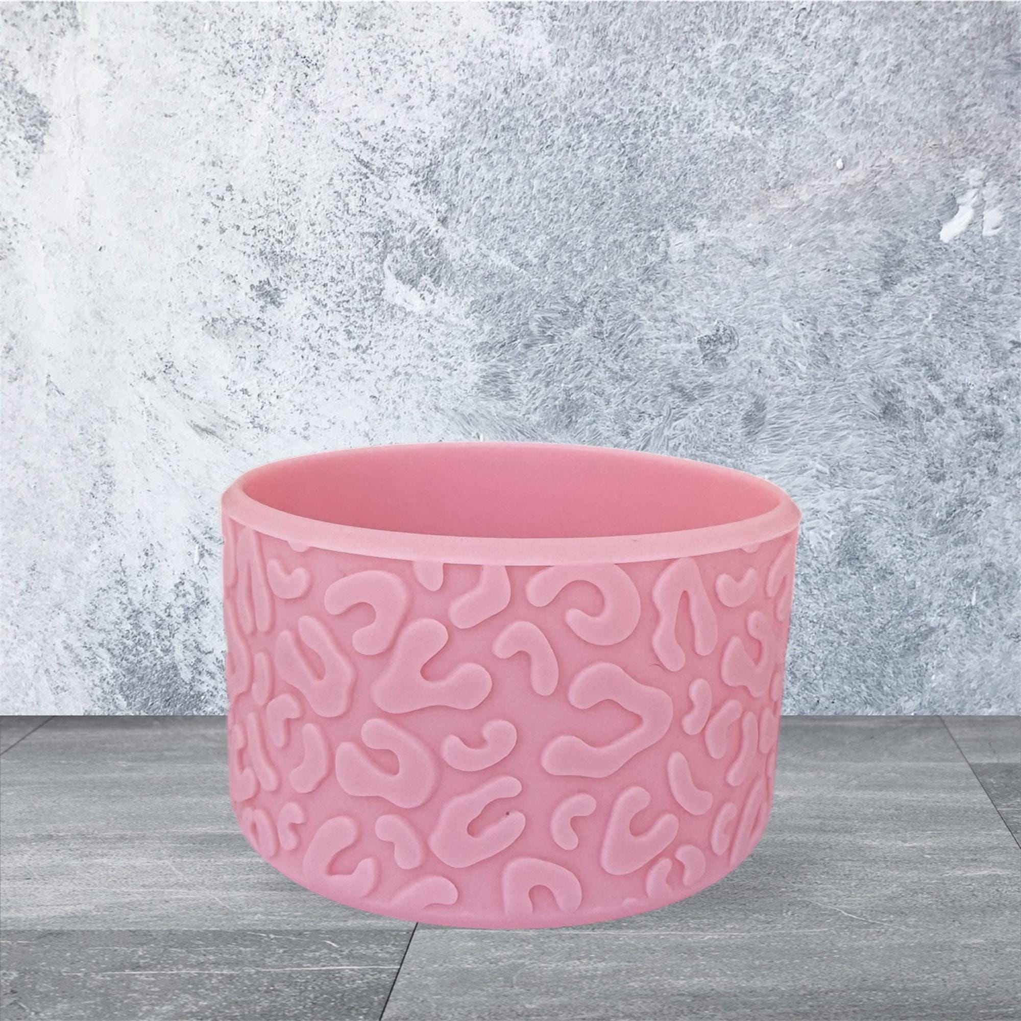 3D Leopard Tumbler Boot, Pastel Pink