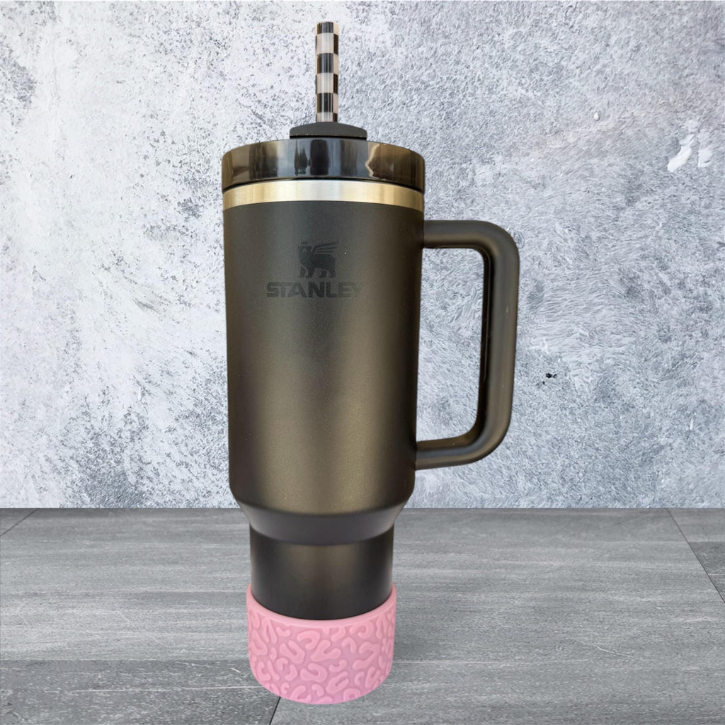 3D Leopard Tumbler Boot, Pastel Pink
