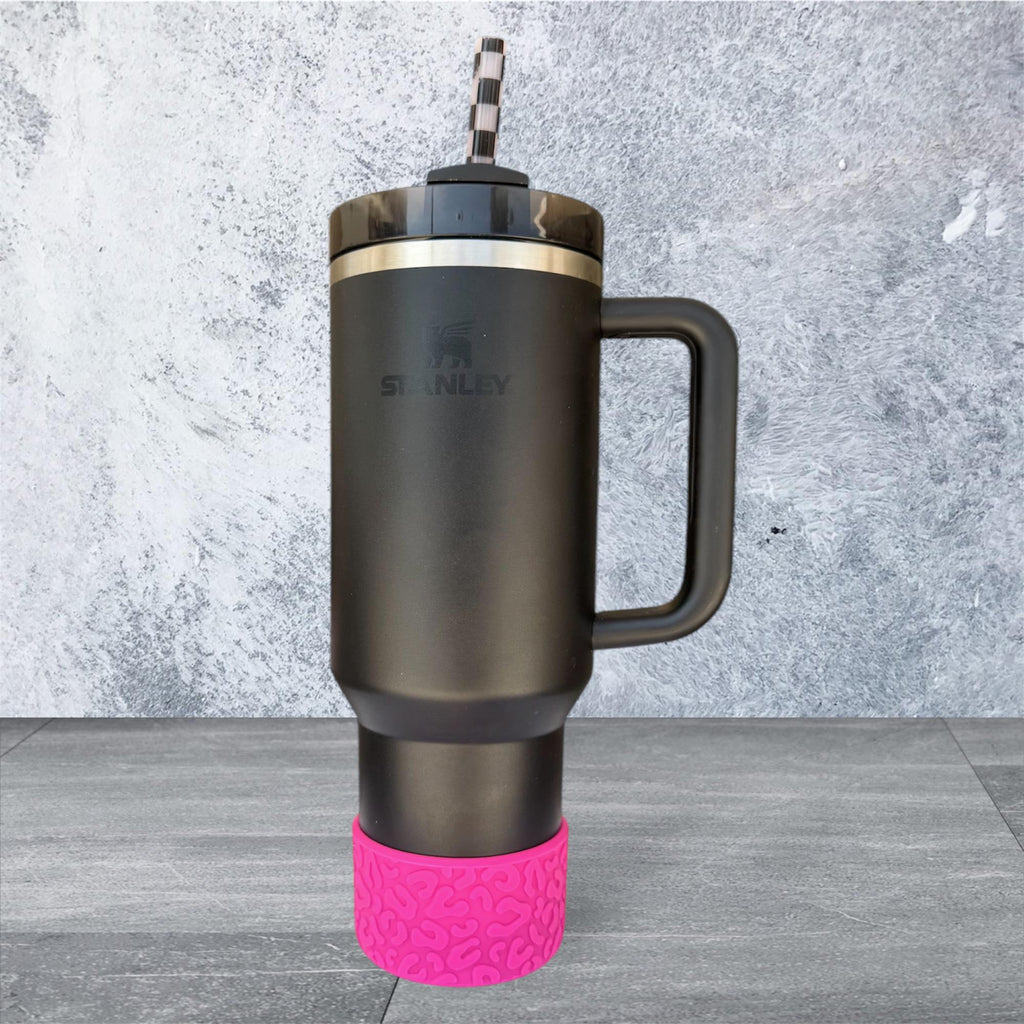 3D Leopard Tumbler Boot, Hot Pink
