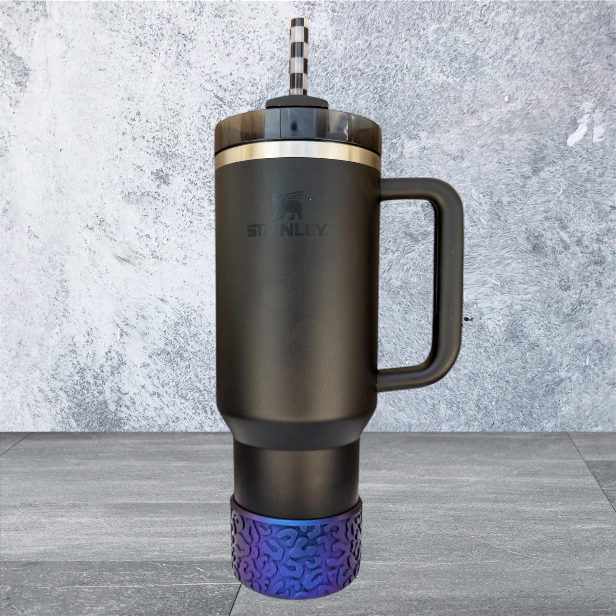 3D Leopard Tumbler Boot, Chameleon Royal Blue Shimmer
