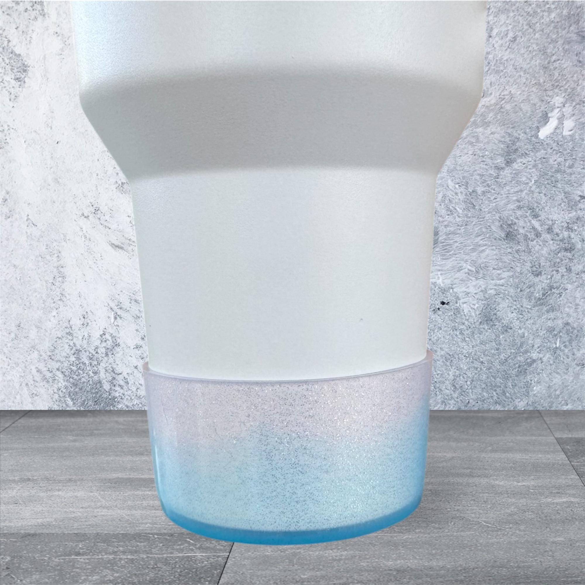 Tumbler Boot, Jelly Ombre Glitter, Pink to Blue