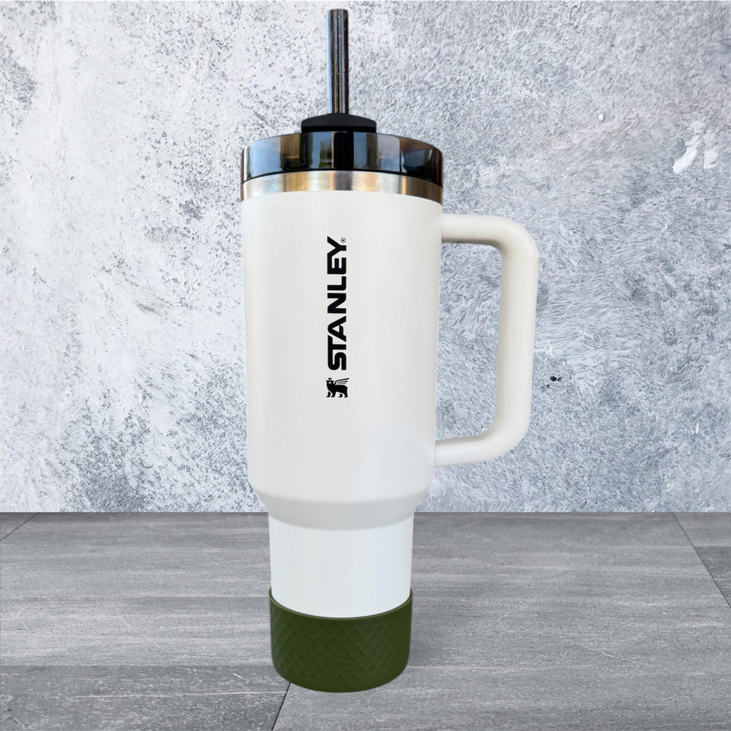 Olive Green Tumbler Boot, Diamond 3D Textured