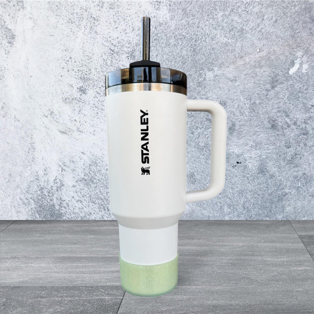 Tumbler Boot, Light Green Jelly Glitter
