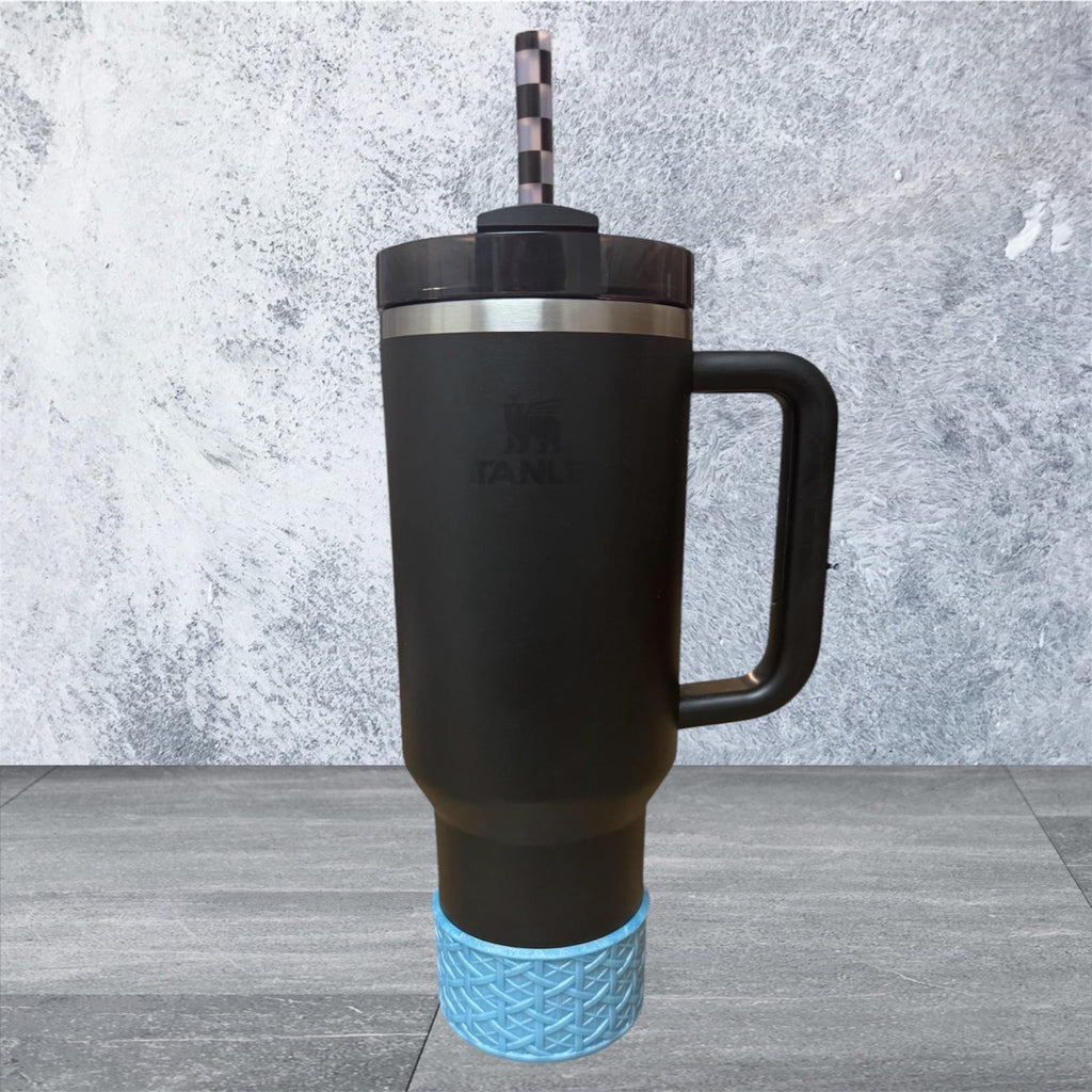 Tumbler Boot, Baby Blue Shimmer 3D Weave