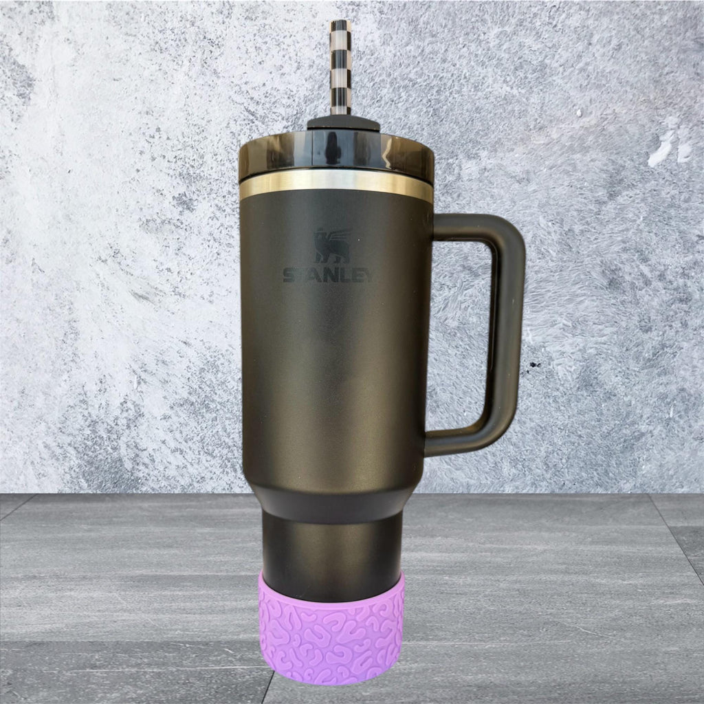3D Leopard Tumbler Boot - Purple