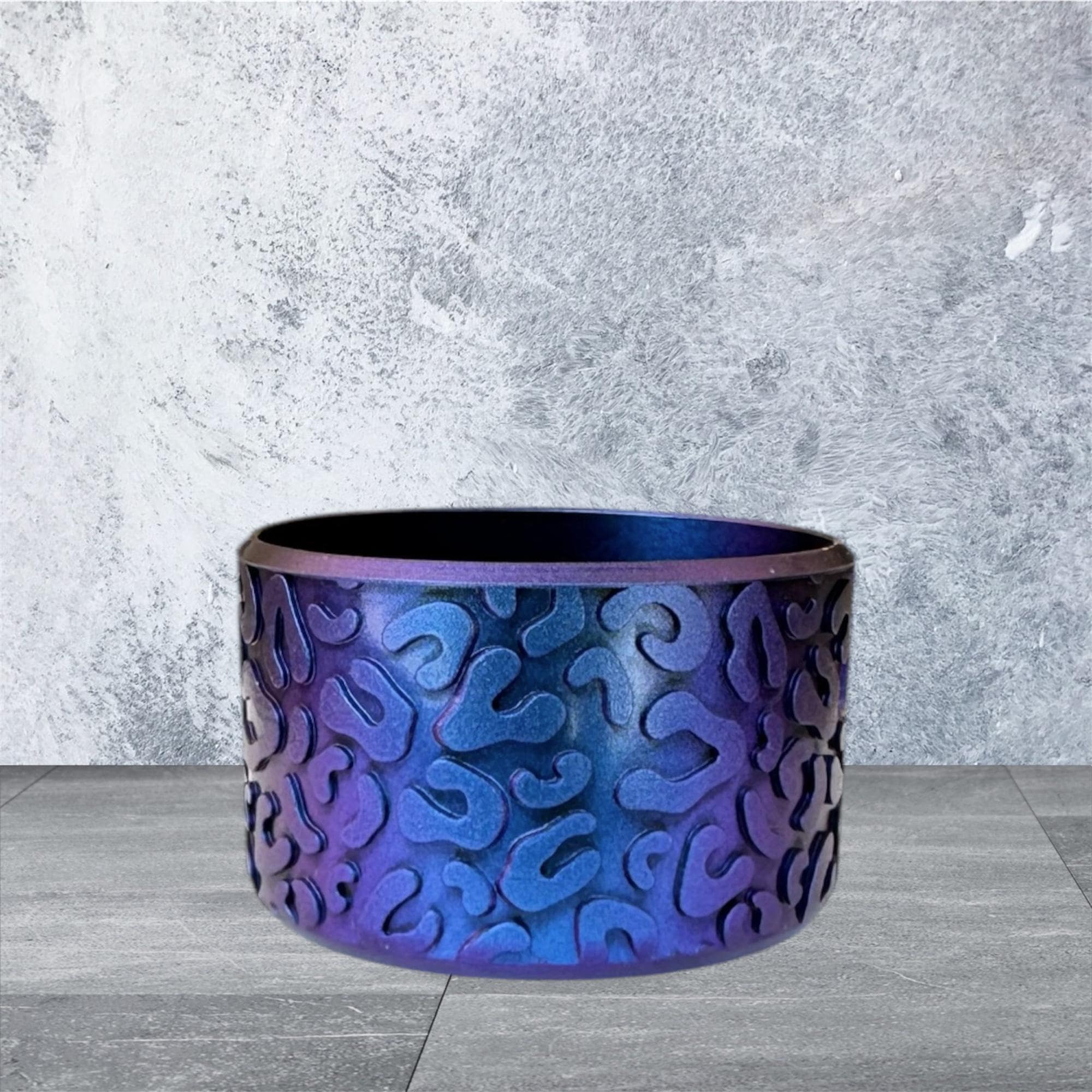 3D Leopard Tumbler Boot, Chameleon Royal Blue Shimmer