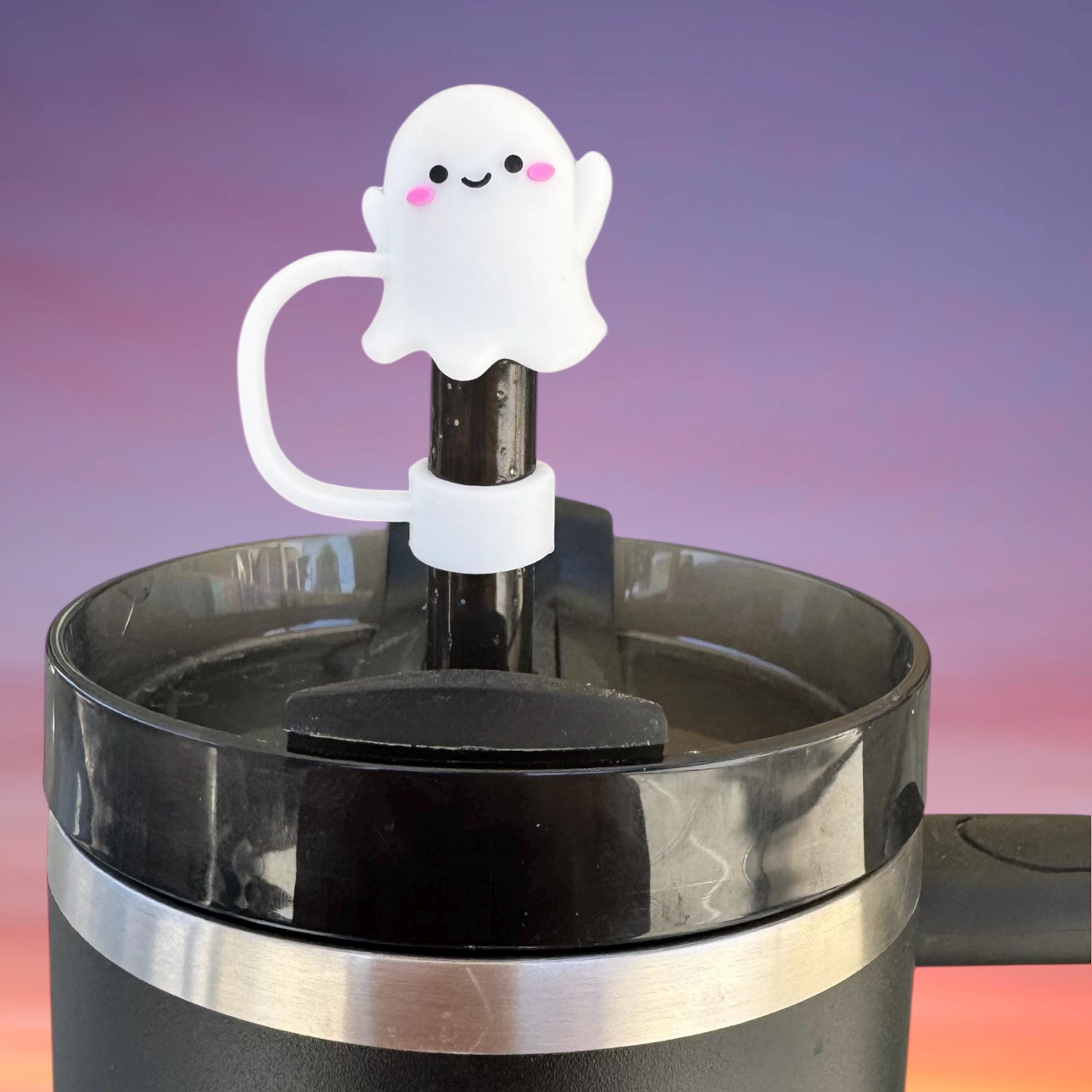 Straw Topper, Cute Halloween Ghost
