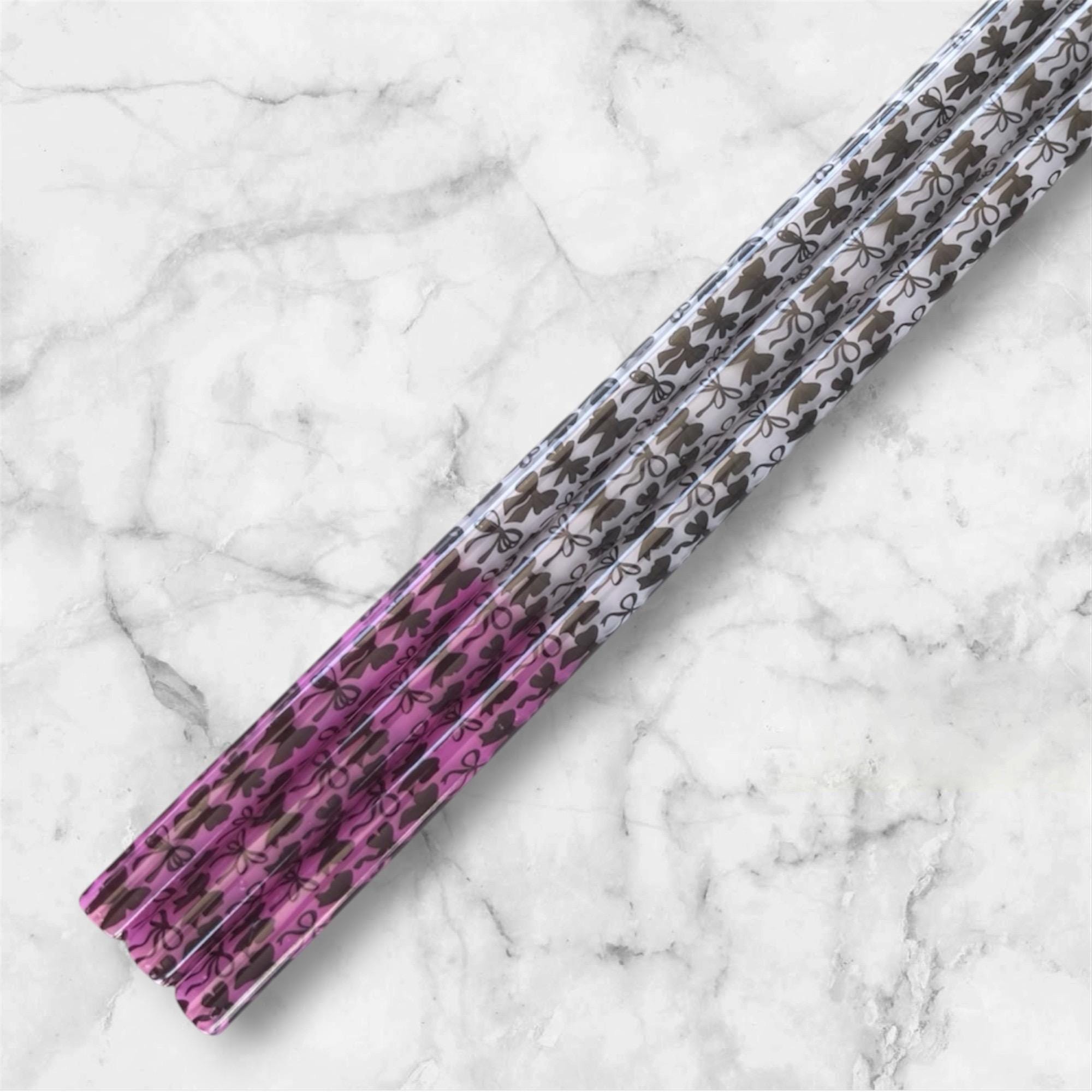 Bows Tumbler Straw, Color Changing