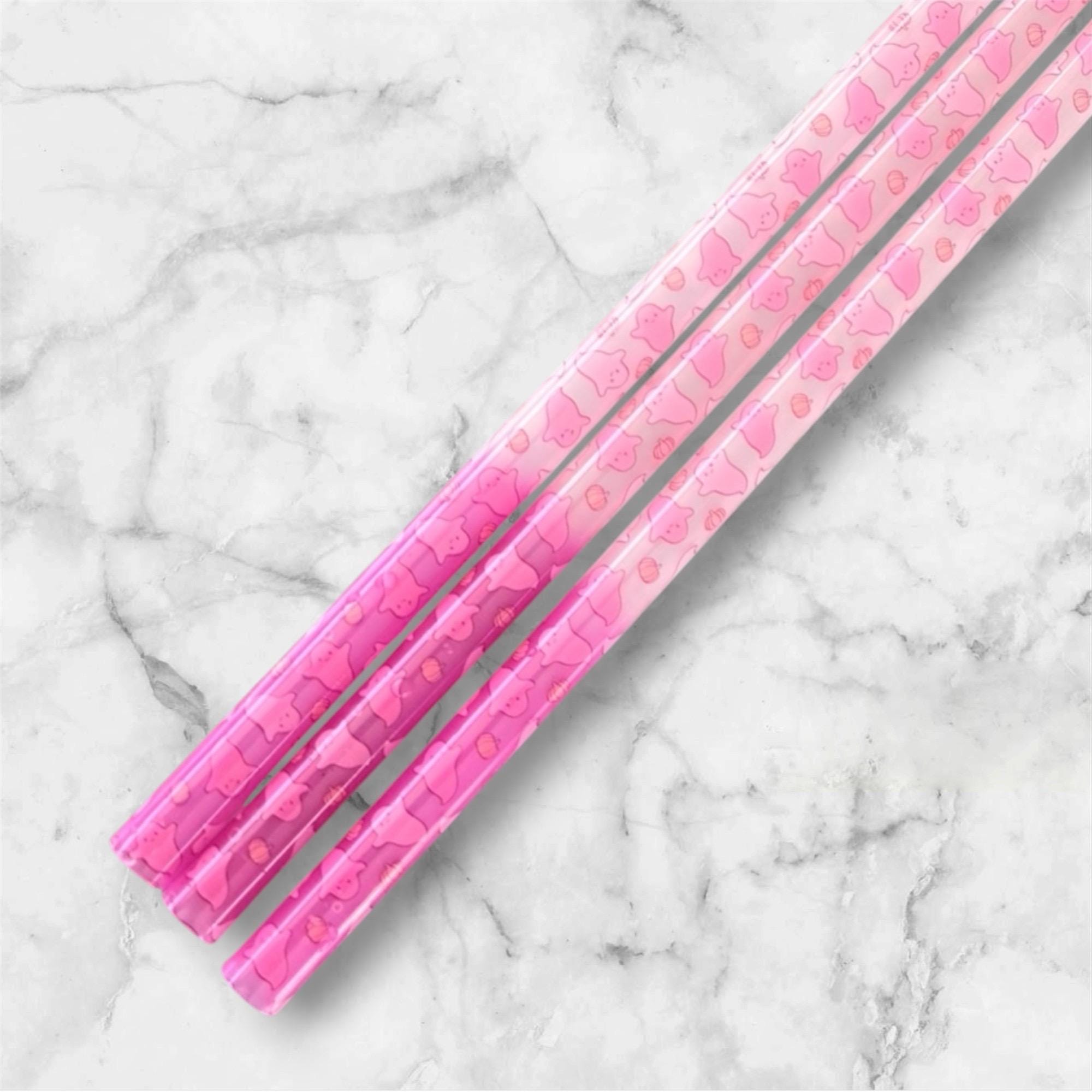 Halloween Tumbler Straw, Pink Ghosts, Color Changing