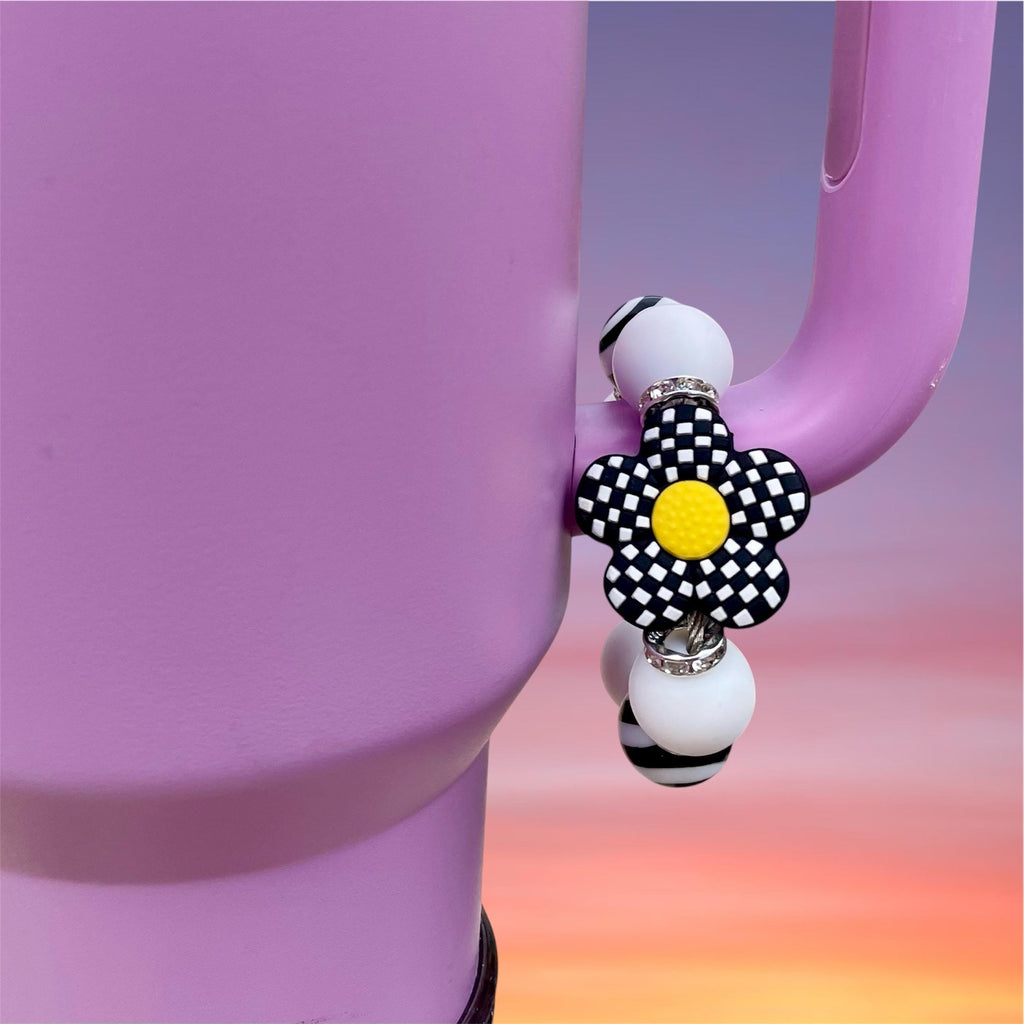 Handle Charm, Checker Flower
