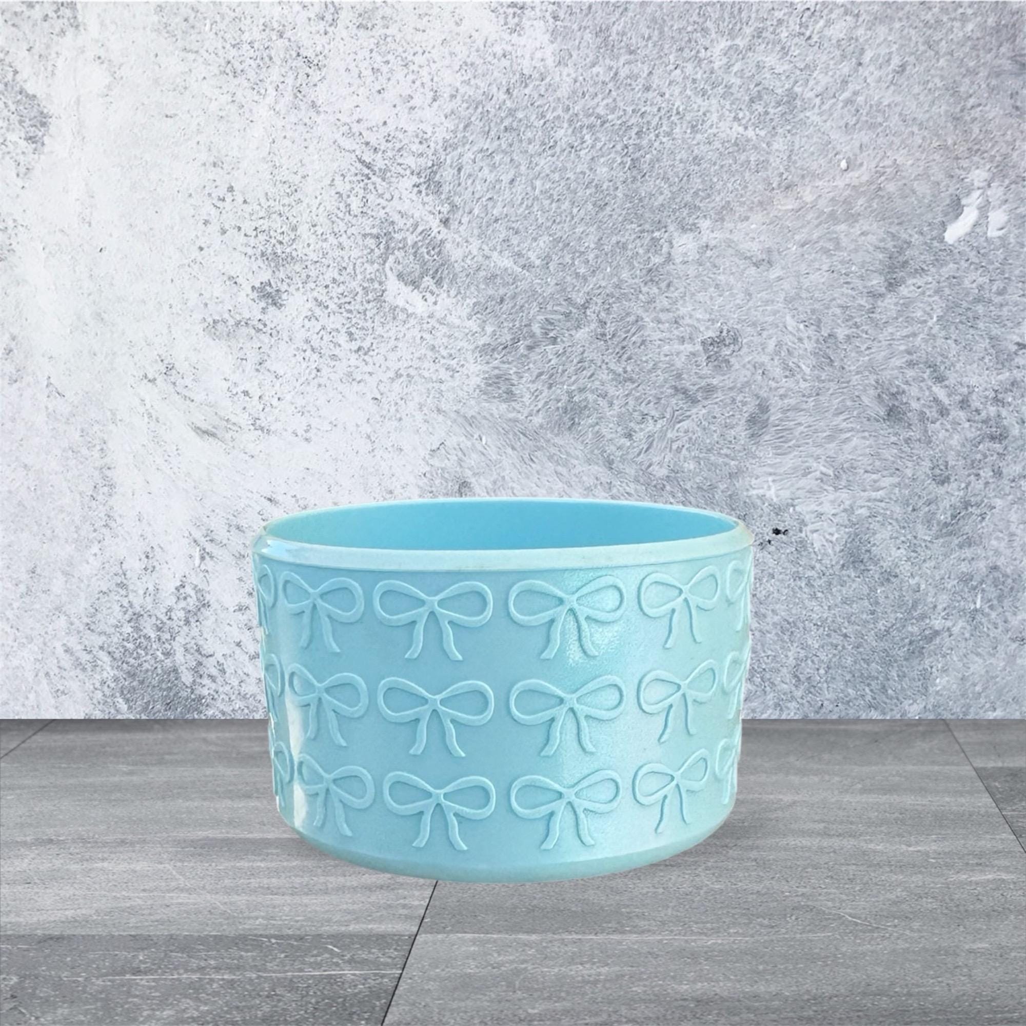 3D Bows Boot, Light Blue Shimmer