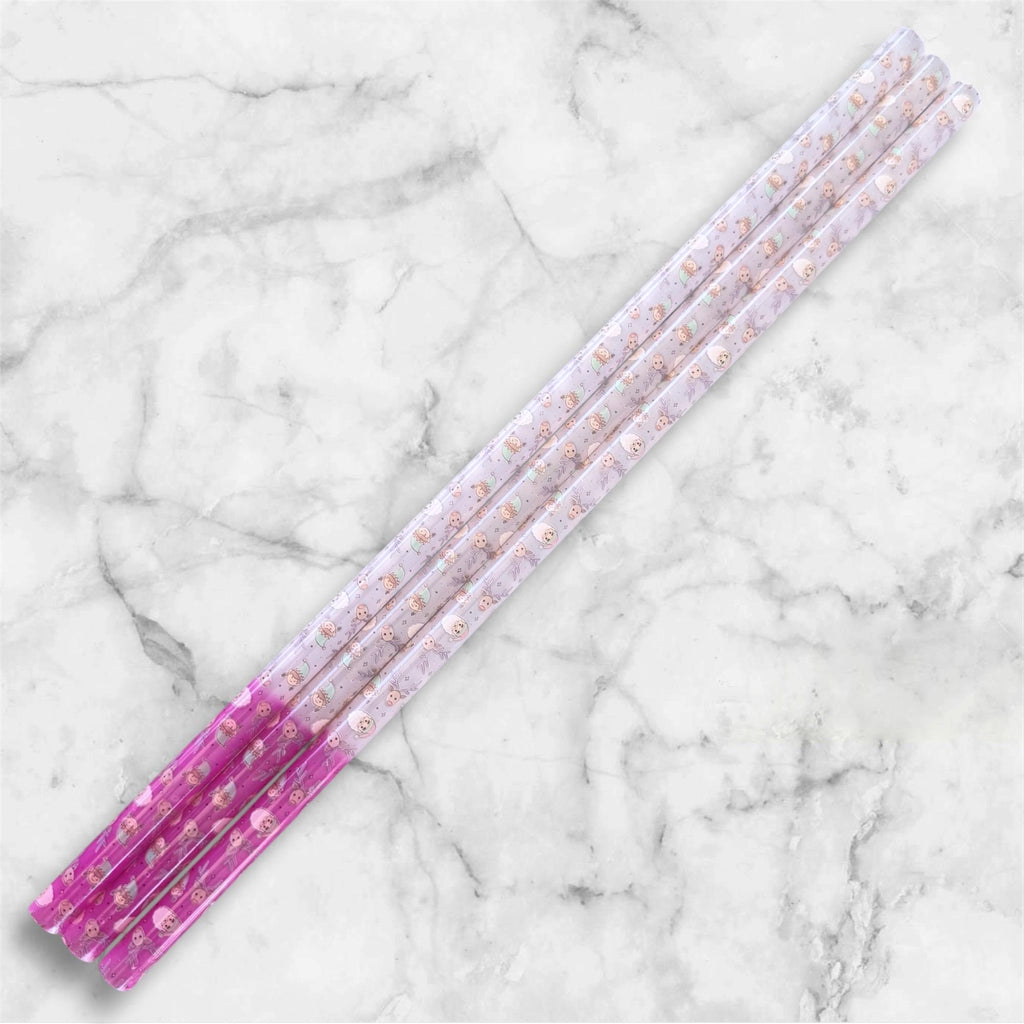 Pink Christmas Tumbler Straw, Color Changing