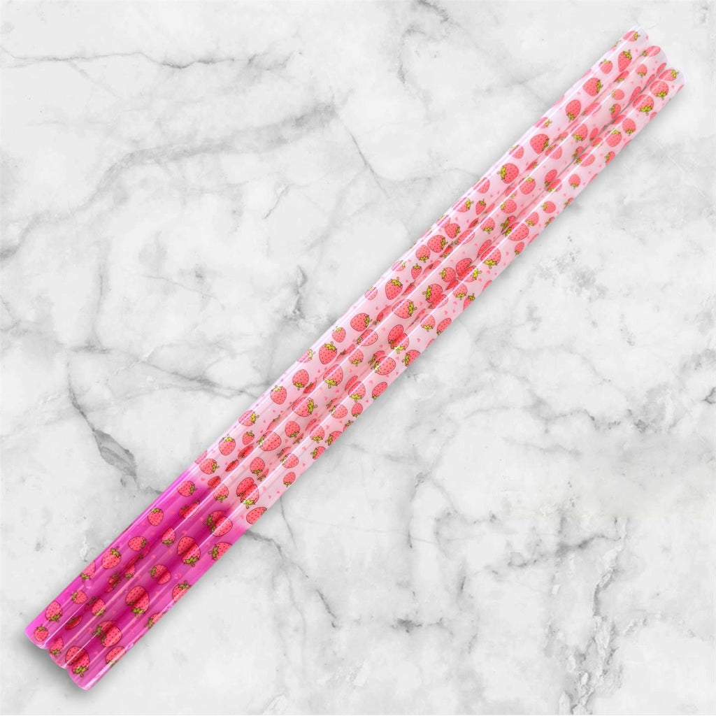 Strawberries Tumbler Straw, Color Changing