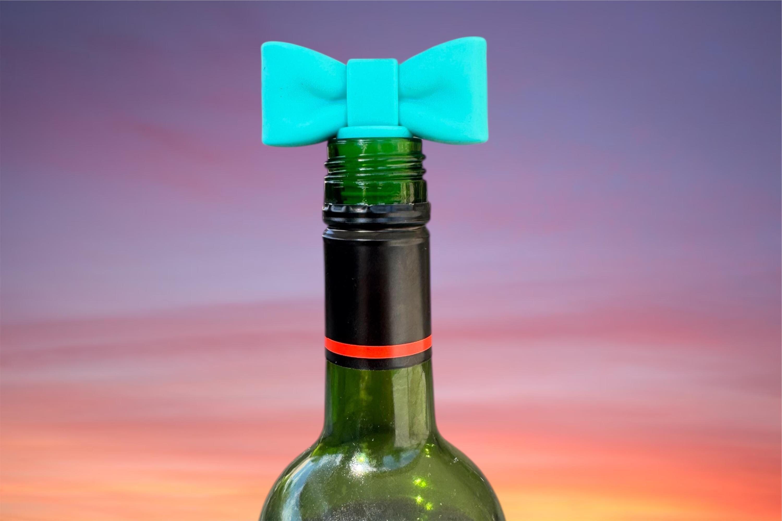 Bow Silicone Wine Stoppers, Wine Champagne Bottle Topper, Bridesmaid Gifts