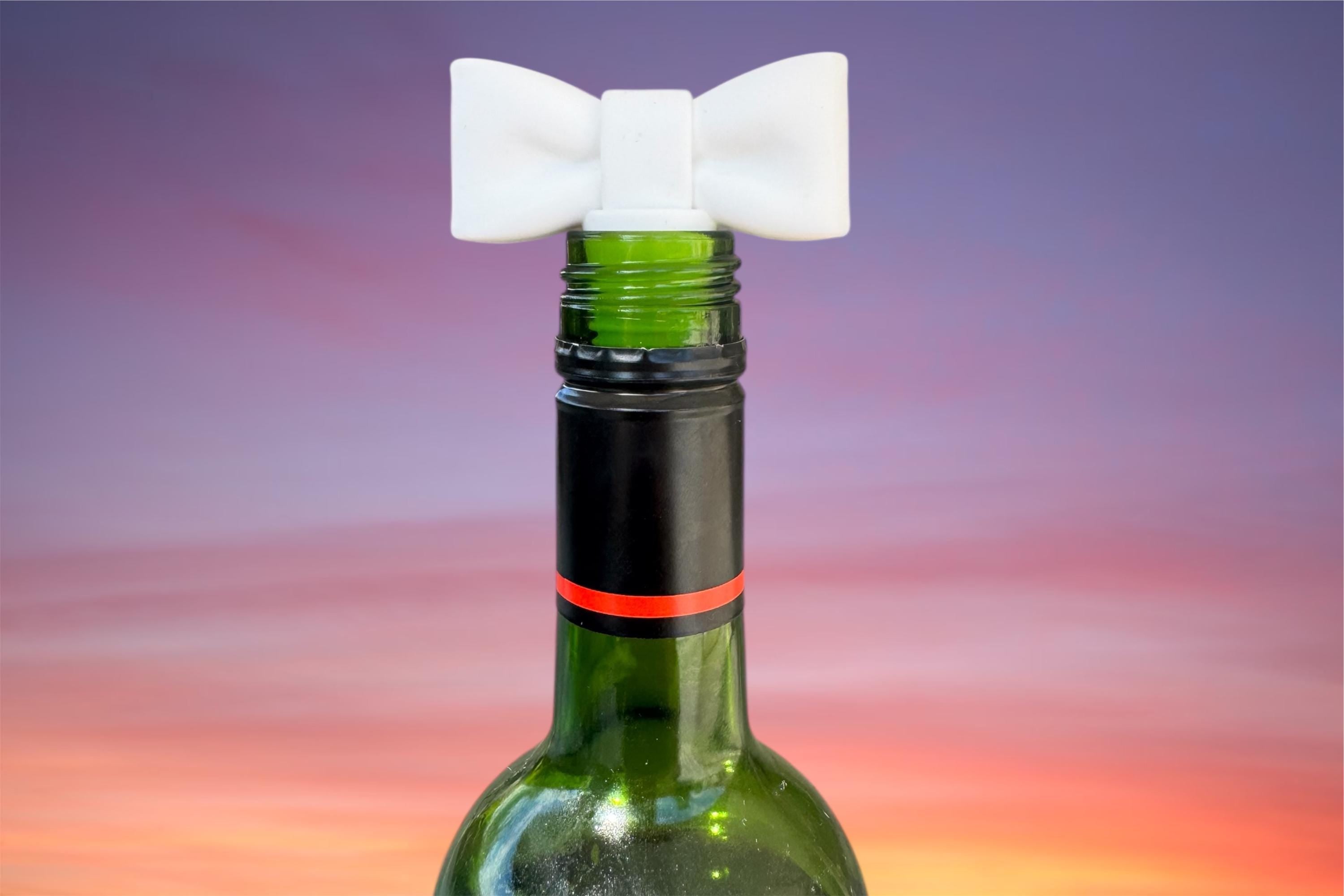 Bow Silicone Wine Stoppers, Wine Champagne Bottle Topper, Bridesmaid Gifts