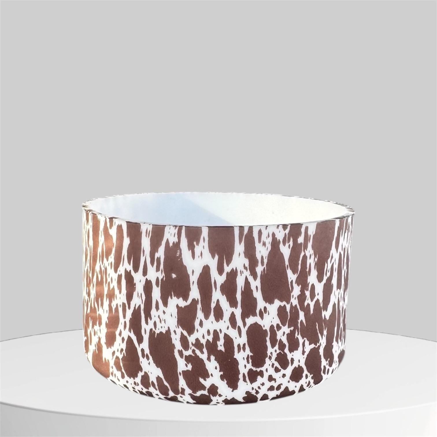 Brown Cow Print Tumbler Boot