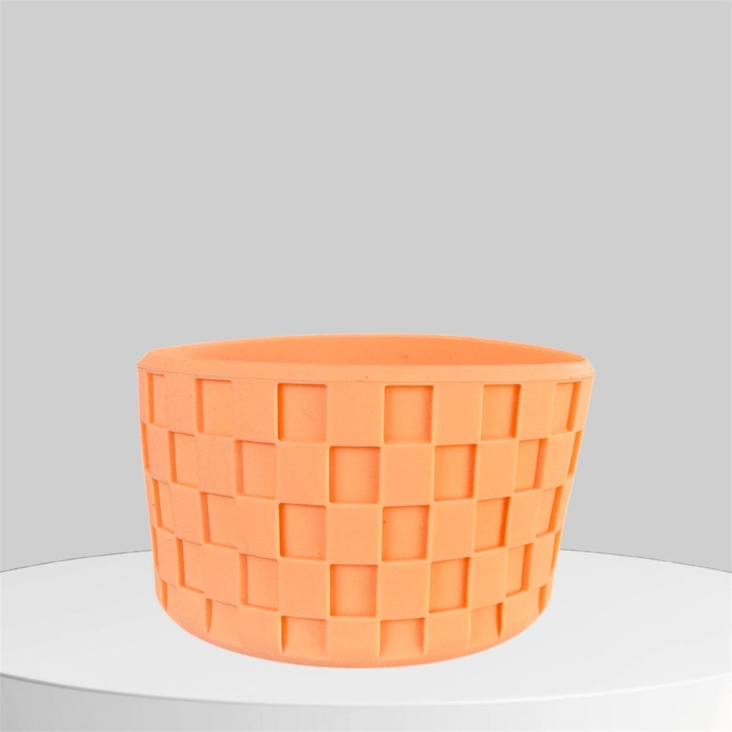 3D Checkers Tumbler Boot, Light Peach