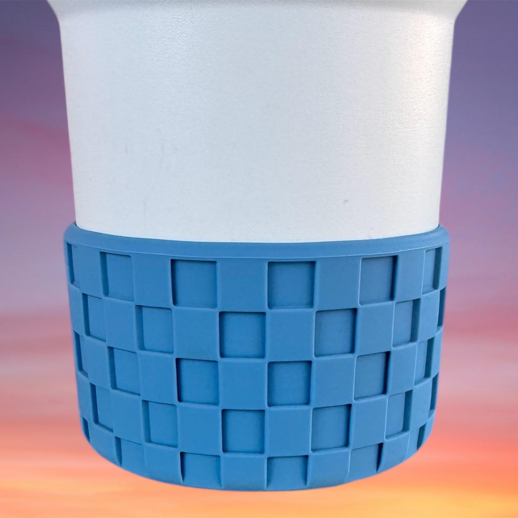 3D Checkers Tumbler Boot, Blue