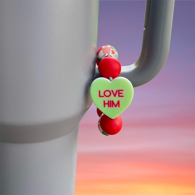 Handle Charm, Valentines Day, Conversation Heart