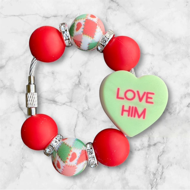 Handle Charm, Valentines Day, Conversation Heart